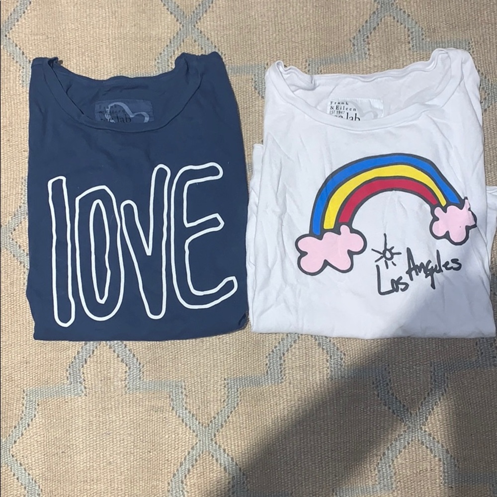 BUNDLE of 2 Frank & Eileen t shirts! Size S